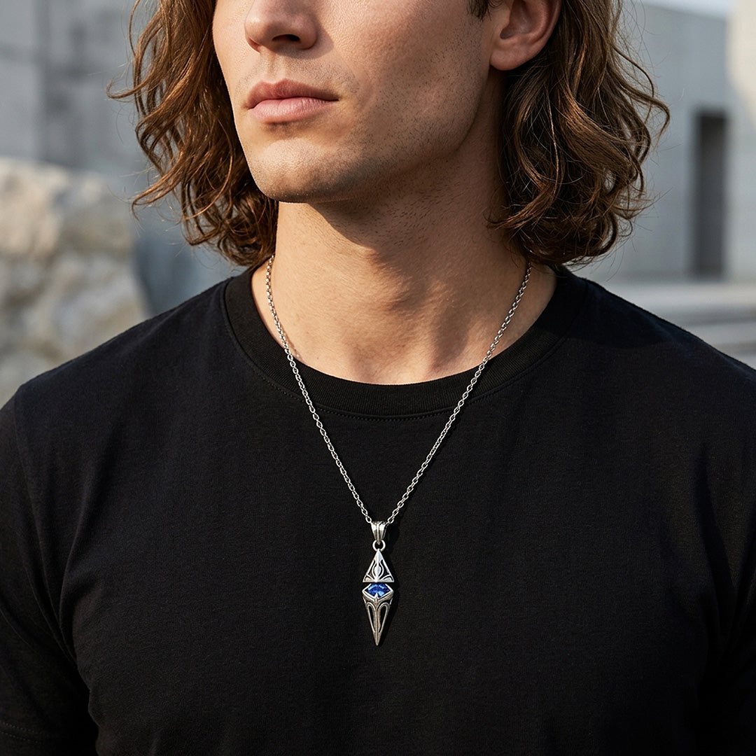 Starburst 3D Arrowhead Pendant | Men&