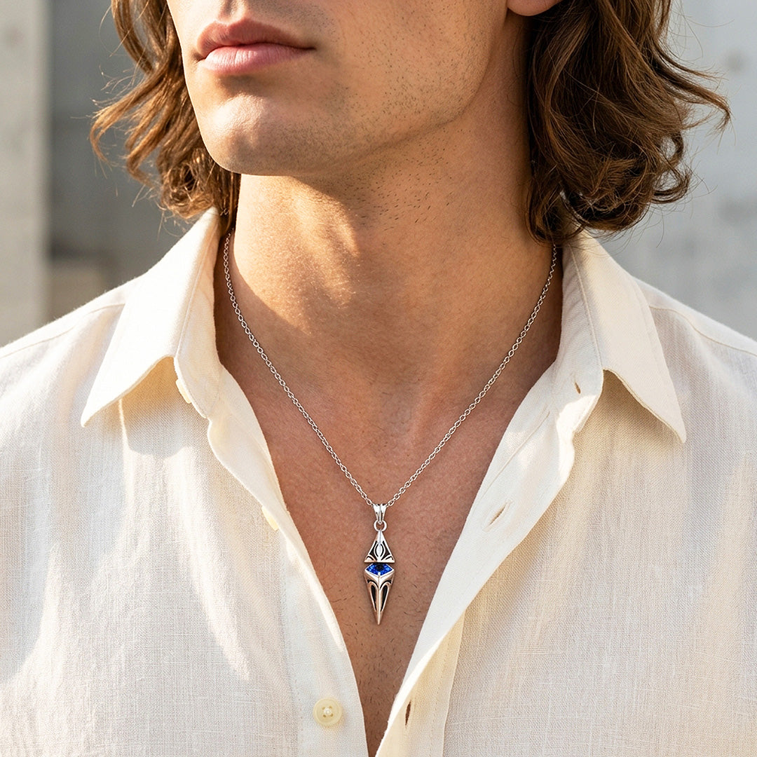 Starburst 3D Arrowhead Pendant | Men&