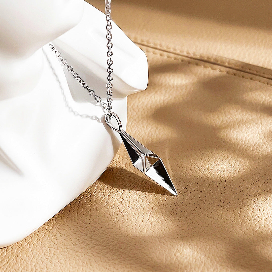 3D Geometric Diamond Pendant | Men&