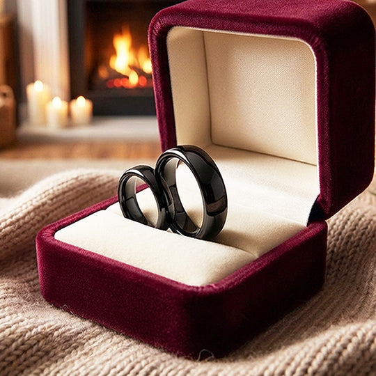 Magnate | Tungsten Couple Rings | Black Wedding Bands - Ring | Singapore Jewellery, Wedding Rings &amp; Gifts | Same Day Delivery | Tiara.com.sg