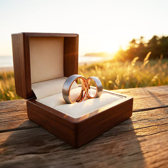 Noble | Tungsten Couple Rings | Silver Wedding Bands - Ring | Singapore Jewellery, Wedding Rings &amp; Gifts | Same Day Delivery | Tiara.com.sg