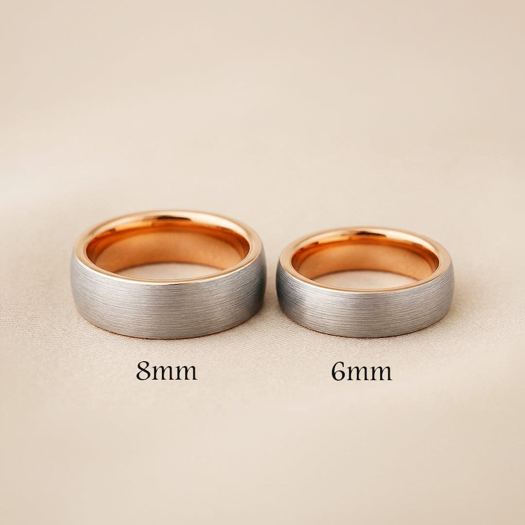 Noble | Tungsten Couple Rings | Silver Wedding Bands - Ring | Singapore Jewellery, Wedding Rings &amp; Gifts | Same Day Delivery | Tiara.com.sg