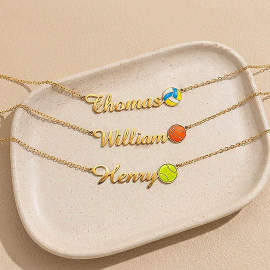 Sports Name Necklace | Personalised Necklace | Nova1043
