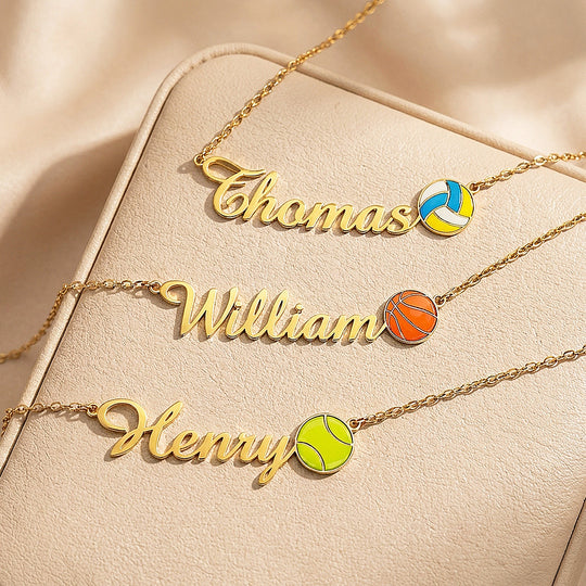 Sports Name Necklace | Personalised Necklace | Nova1043