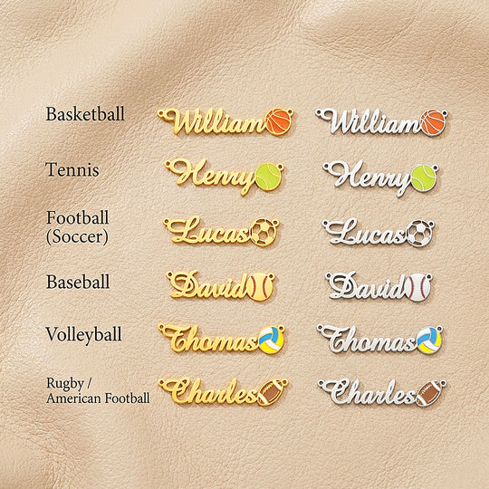 Sports Name Necklace | Personalised Necklace | Nova1043