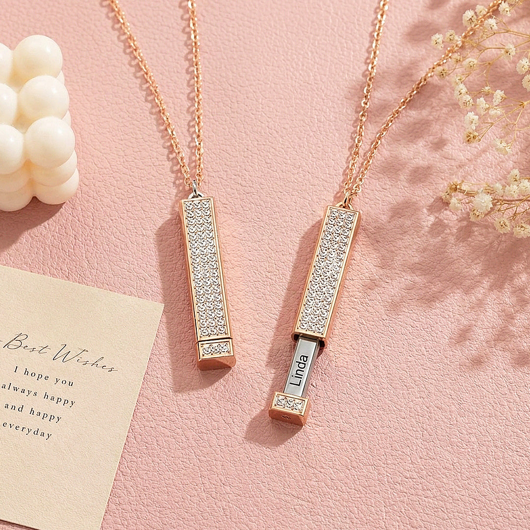 Secret Message Bar Necklace | Personalised Necklace | Nova1044