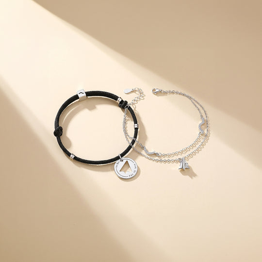 Paper Plane | Couple Bracelets