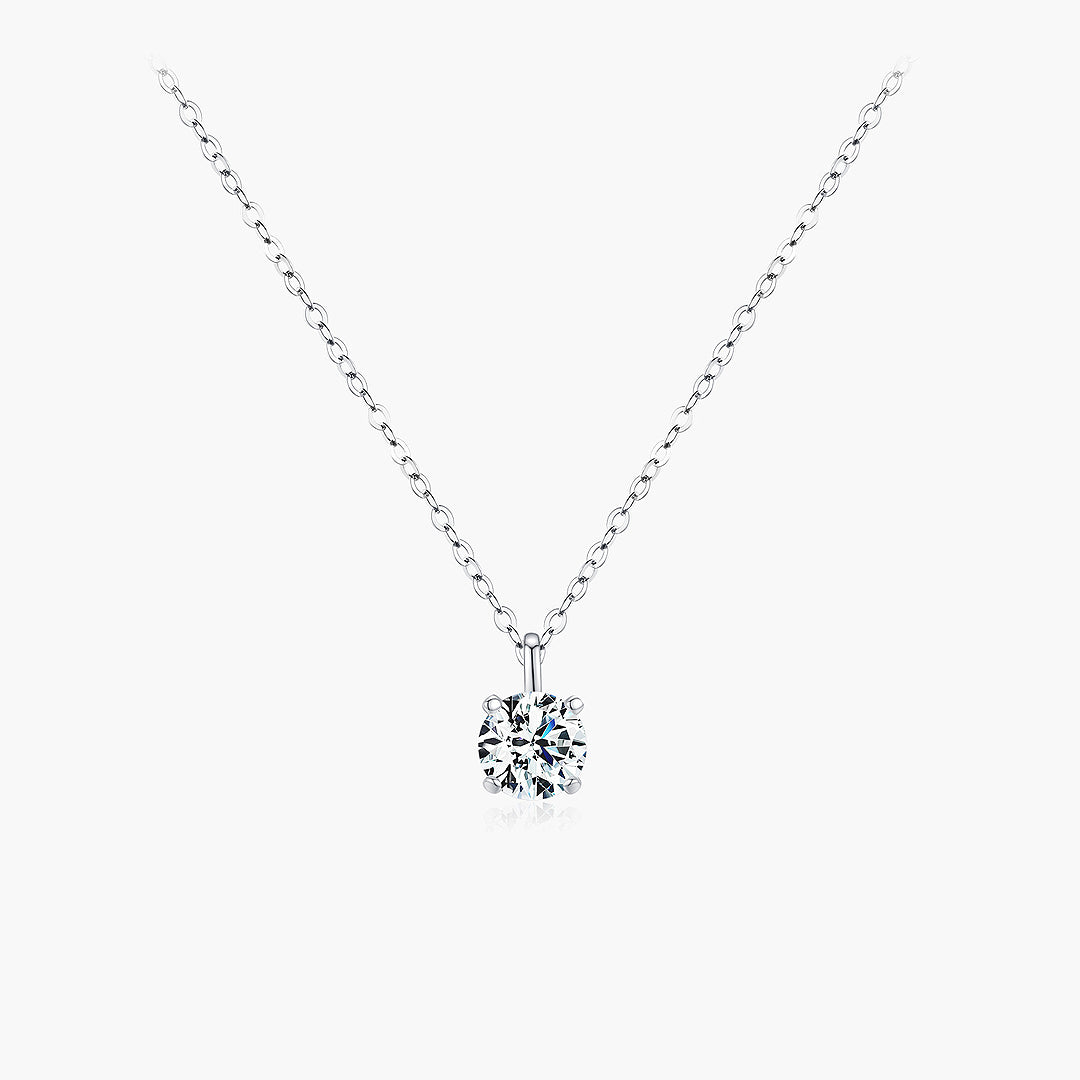 Prm2010: The 1 Carat Moissanite Solitaire Signature Necklace