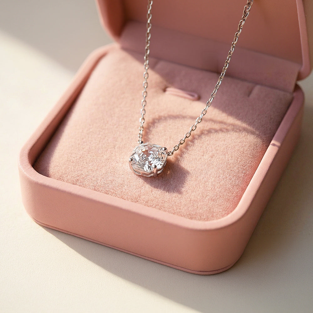 Solitaire Necklace | 925 Sterling Silver | Yellow Rose-Cut | Prm2029 - Ring | Singapore Jewellery, Wedding Rings & Gifts | Same Day Delivery | Tiara.com.sg