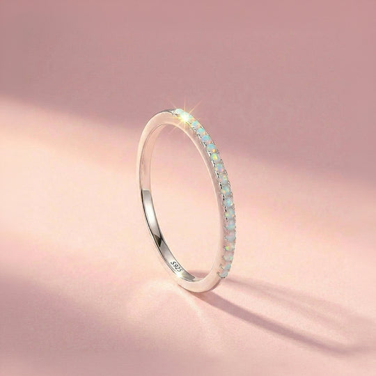 Opal Stackable Band Ring | 925 Sterling Silver | Prm5024
