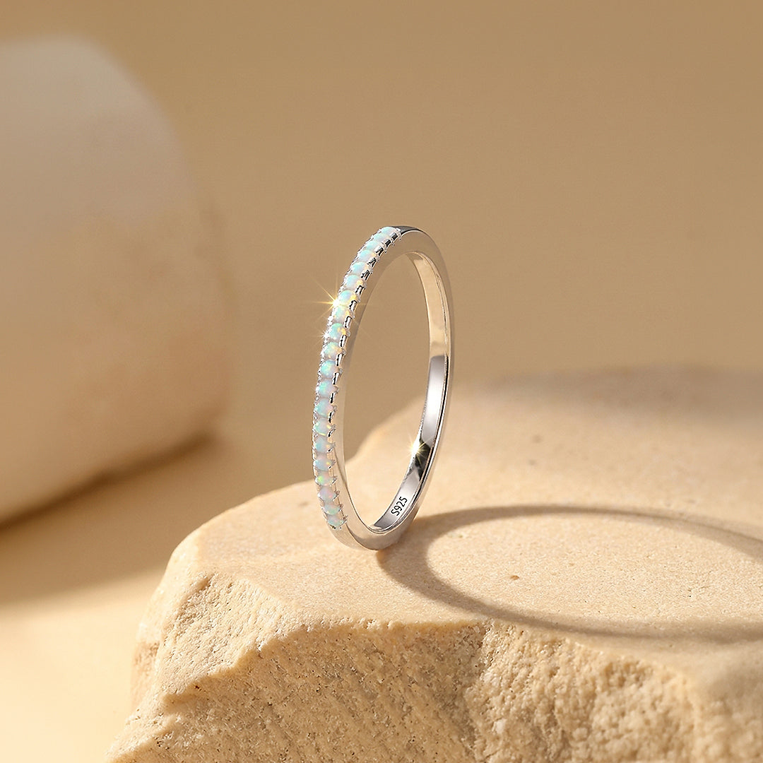 Opal Stackable Band Ring | 925 Sterling Silver | Prm5024