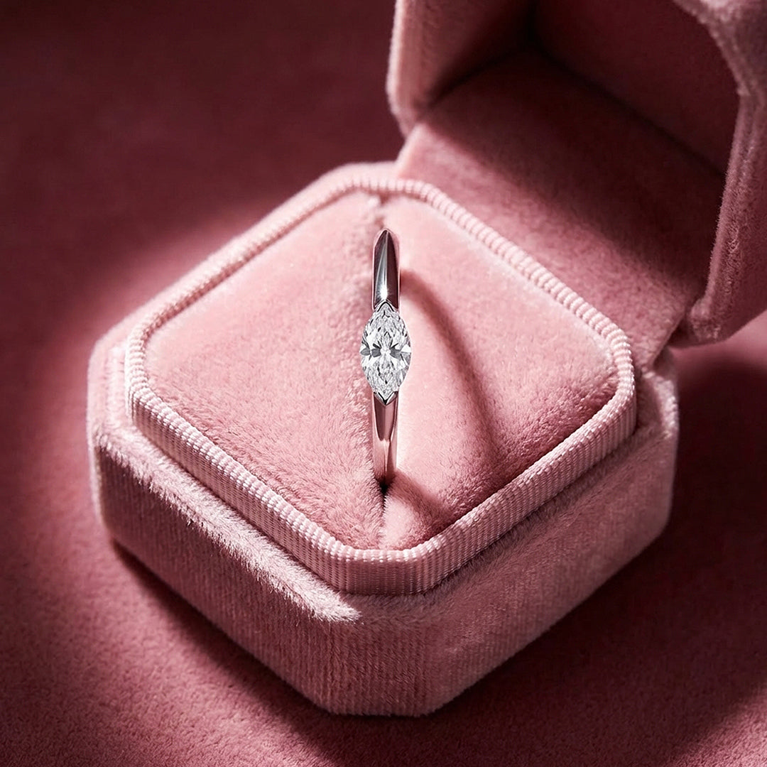 Marquise Solitaire Ring | 925 Sterling Silver | PRM7100