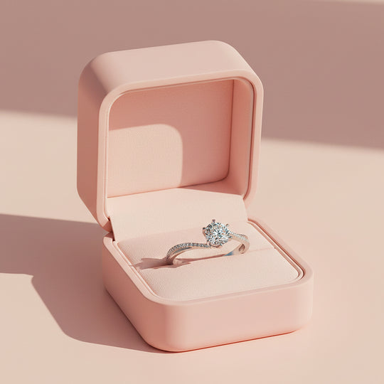 Twisted Bypass Round Solitaire Ring | 1.00ct | Moissanite | 925 Sterling Silver | Prm7171 - Ring | Singapore Jewellery, Wedding Rings &amp; Gifts | Same Day Delivery | Tiara.com.sg
