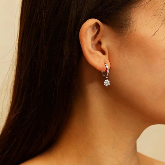 Prm8126 – Moissanite Drop Earrings