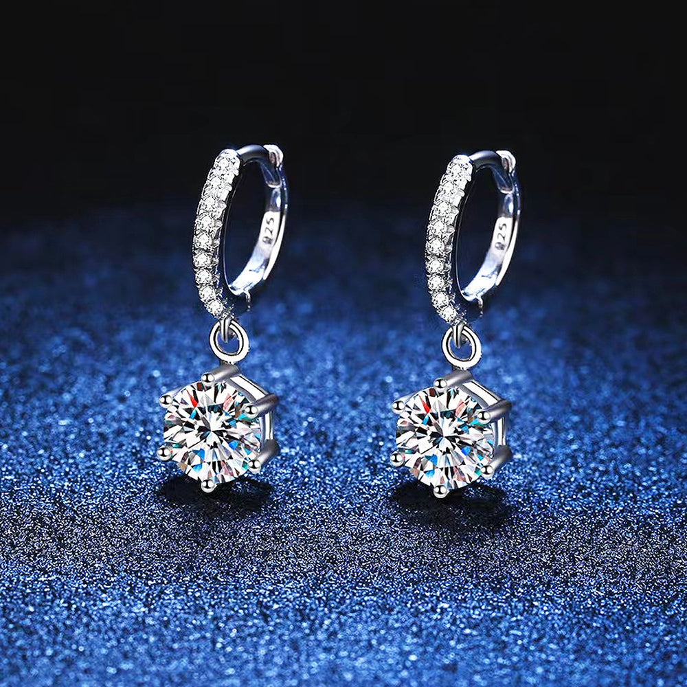Prm8126 – Moissanite Drop Earrings