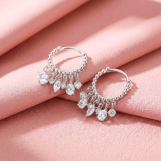 Beaded Chandelier Drop Earrings | 925 Sterling Silver | PRM8177