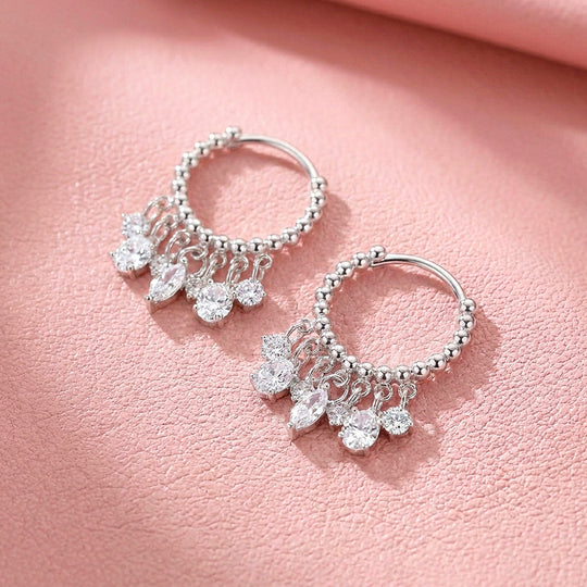 Beaded Chandelier Drop Earrings | 925 Sterling Silver | PRM8177