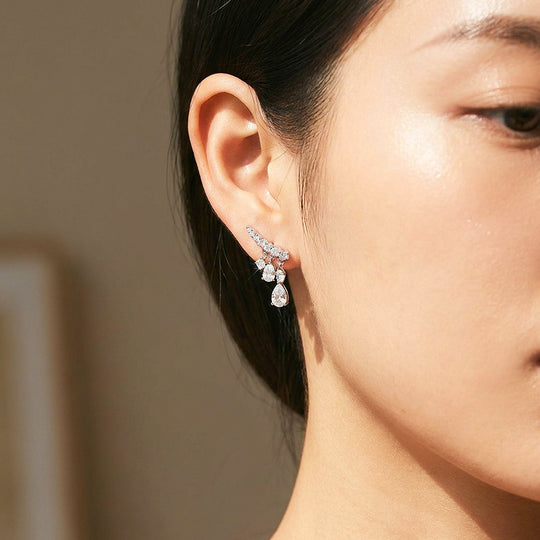 Chandelier Drop Earrings | 925 Sterling Silver | PRM8178