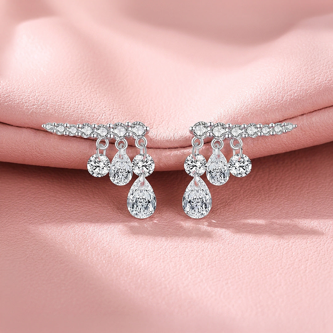 Chandelier Drop Earrings | 925 Sterling Silver | PRM8178