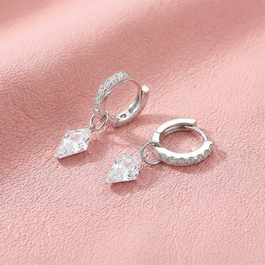 Kite Drop Hoop Earrings | 925 Sterling Silver | PRM8180