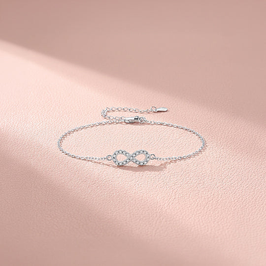 Infinity Pavé Bracelet | Moissanite | Prm9109