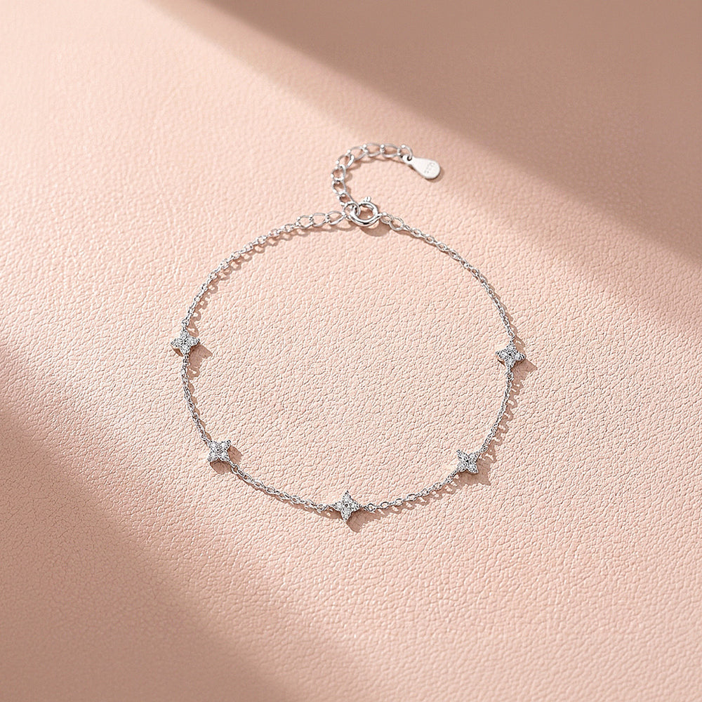 Star Cluster Link Bracelet | Diamond Simulant | Prm9110