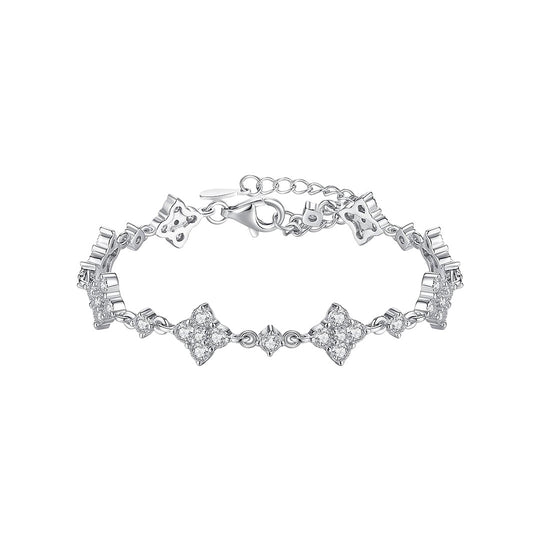 Prm9129 – Clover Moissanite Bracelet