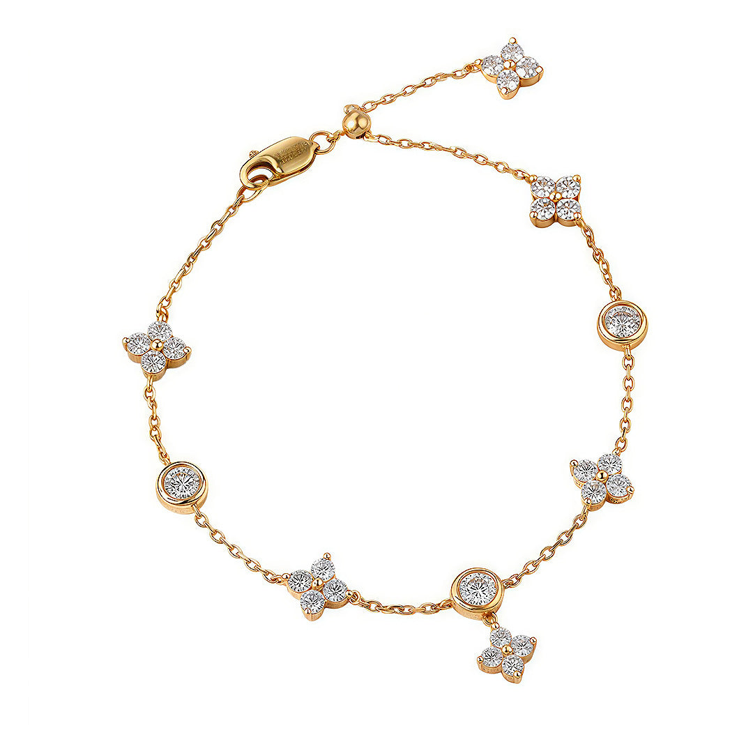 Prm9130 – Clover Moissanite Bracelet