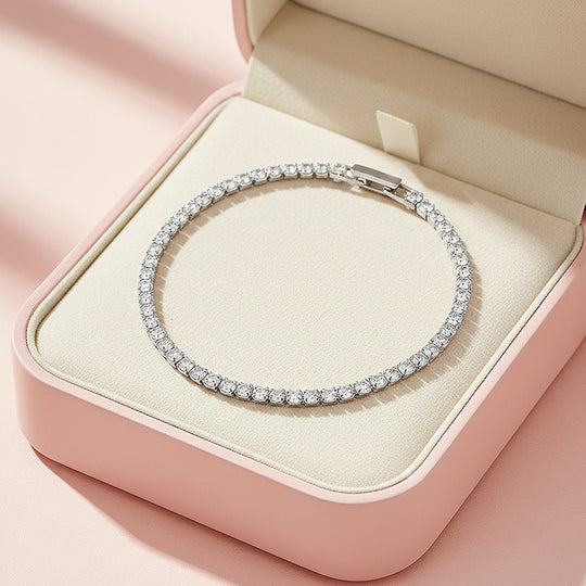 Classic Tennis Bracelet | Diamond Simulant | Prm9144 - Bracelets | Singapore Jewellery, Wedding Rings &amp; Gifts | Same Day Delivery | Tiara.com.sg