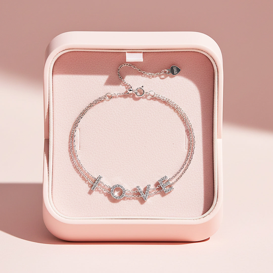 LOVE Double-Layer Bracelet | Moissanite | Prm9167 - Bracelets | Singapore Jewellery, Wedding Rings &amp; Gifts | Same Day Delivery | Tiara.com.sg