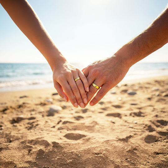 Pure Devotion | Tungsten Couple Rings | Gold Wedding Bands - Ring | Singapore Jewellery, Wedding Rings &amp; Gifts | Same Day Delivery | Tiara.com.sg