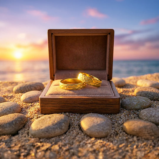 Pure Devotion | Tungsten Couple Rings | Gold Wedding Bands - Ring | Singapore Jewellery, Wedding Rings &amp; Gifts | Same Day Delivery | Tiara.com.sg