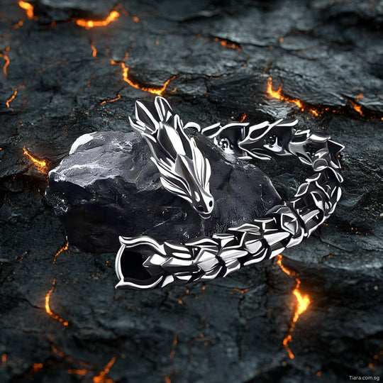 Sliver Dragon Bracelet