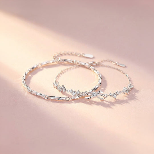 Silver &amp; Shine Couple Bracelets