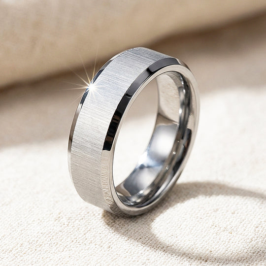 Span Brushed Tungsten Carbide Ring - Ring | Singapore Jewellery, Wedding Rings &amp; Gifts | Same Day Delivery | Tiara.com.sg