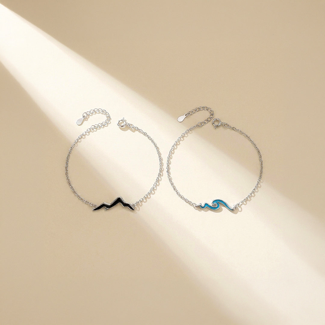 Waves and Peaks | Couple Bracelets