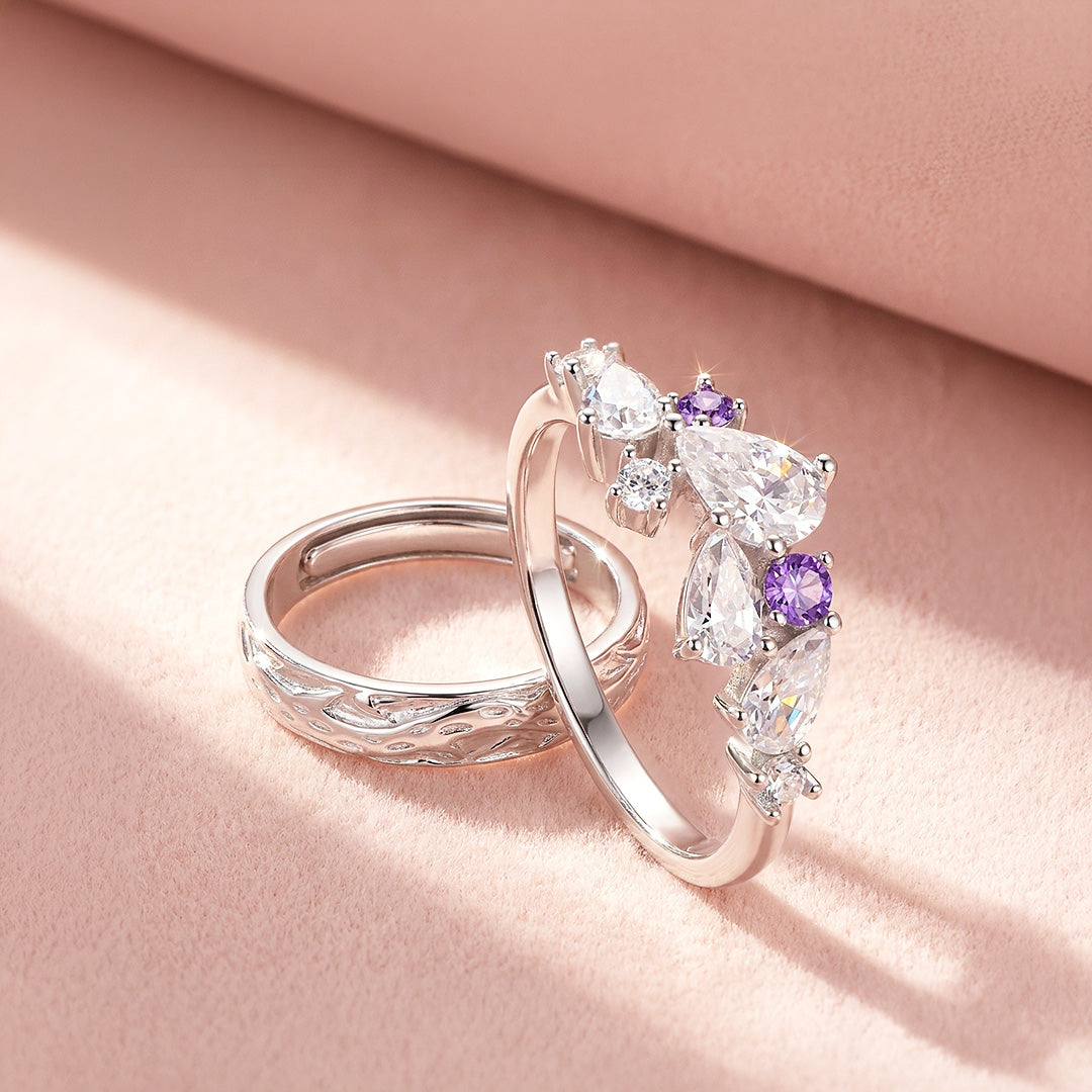 Wisteria | Couple Rings