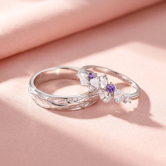 Wisteria | Couple Rings