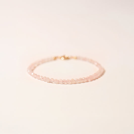 Rose Quartz Love &amp; Emotional Healing Natural Crystal Bracelet | C181