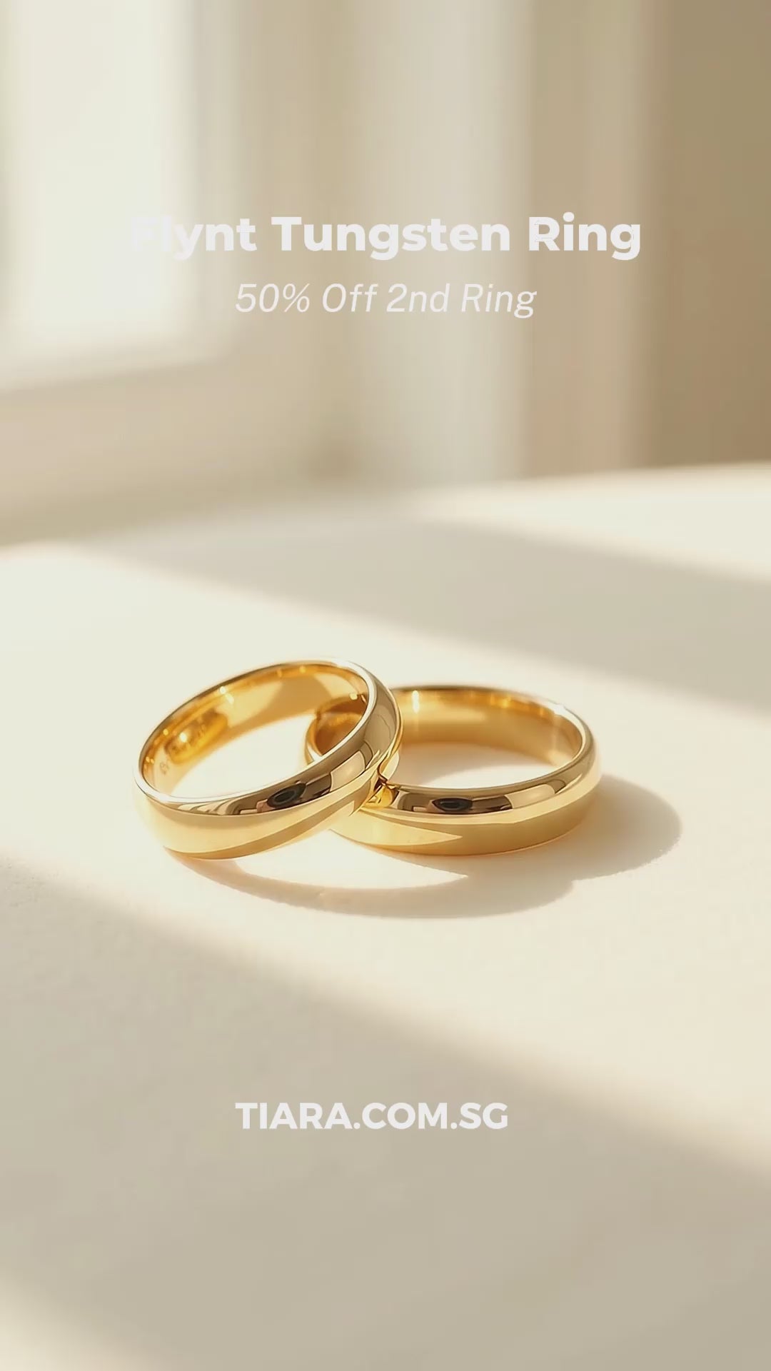 Flynt | Tungsten Couple Rings | Gold Wedding Bands