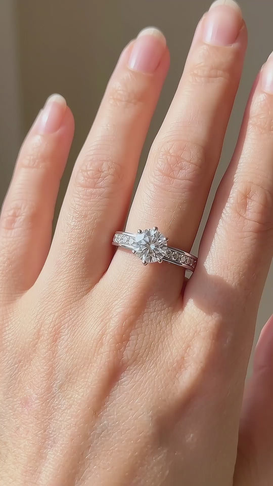 Oval Full Eternity Band | Diamond Simulant | 925 Sterling Silver | Prm7115