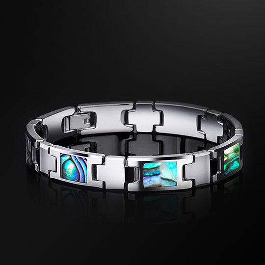 Deep-Sea Shell Tungsten Bracelet Tungsten Bracelets - Tiara.com.sg Singapore Jewelry & Bags