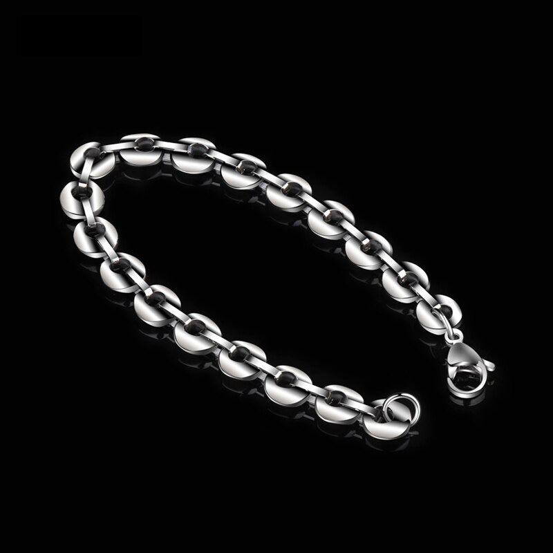 High Polished Tungsten Chain Bracelet Tungsten Bracelets - Tiara.com.sg Singapore Jewelry Shop