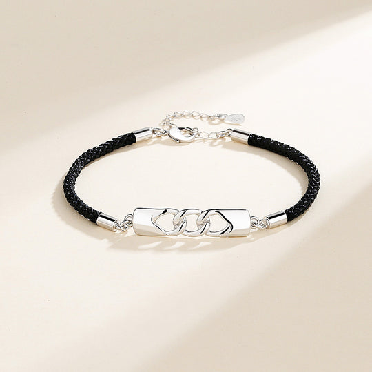 Love Lock Couple Bracelets Bracelet - Tiara.com.sg Singapore Jewelry Shop