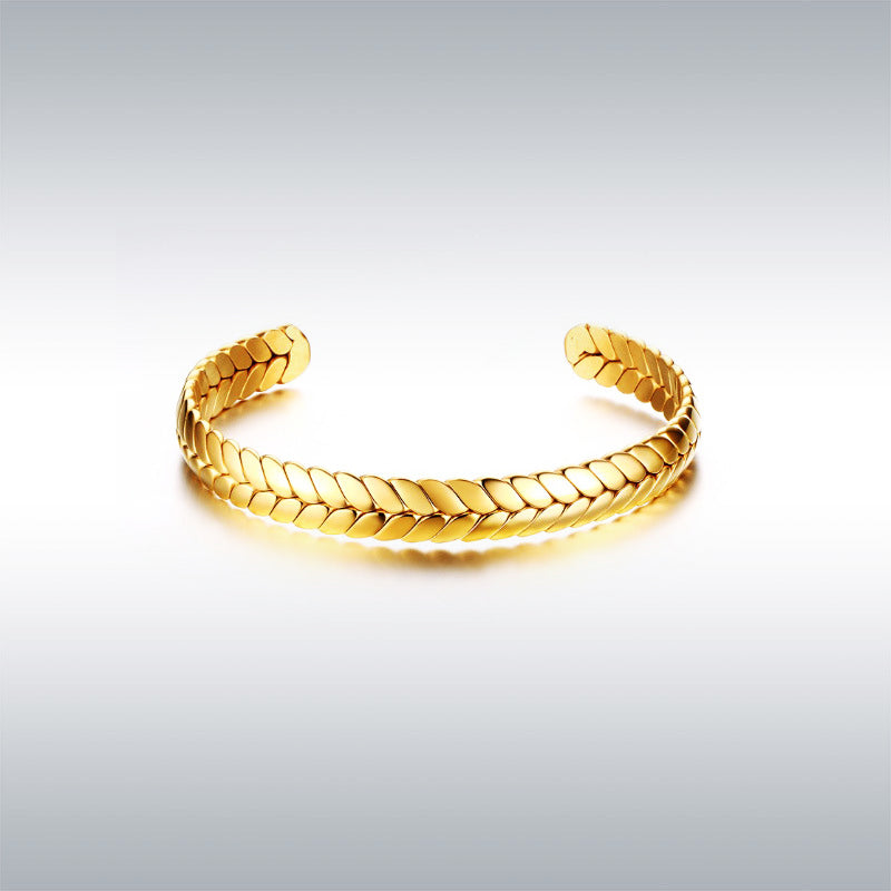 Percival Gold Band Bracelets - Tiara.com.sg Singapore Jewelry Shop