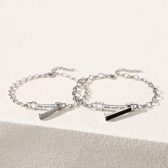 Secret Message Couple Bracelets Bracelet - Tiara.com.sg Singapore Jewelry Shop