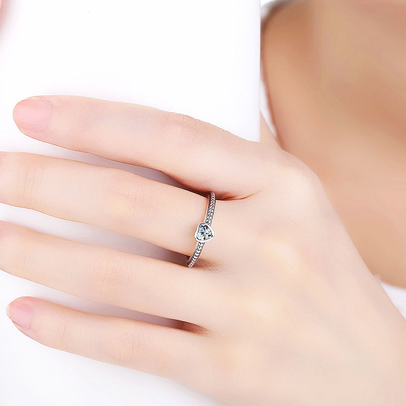 Vintage Heart Ring Ring - Tiara.com.sg Singapore Jewelry Shop
