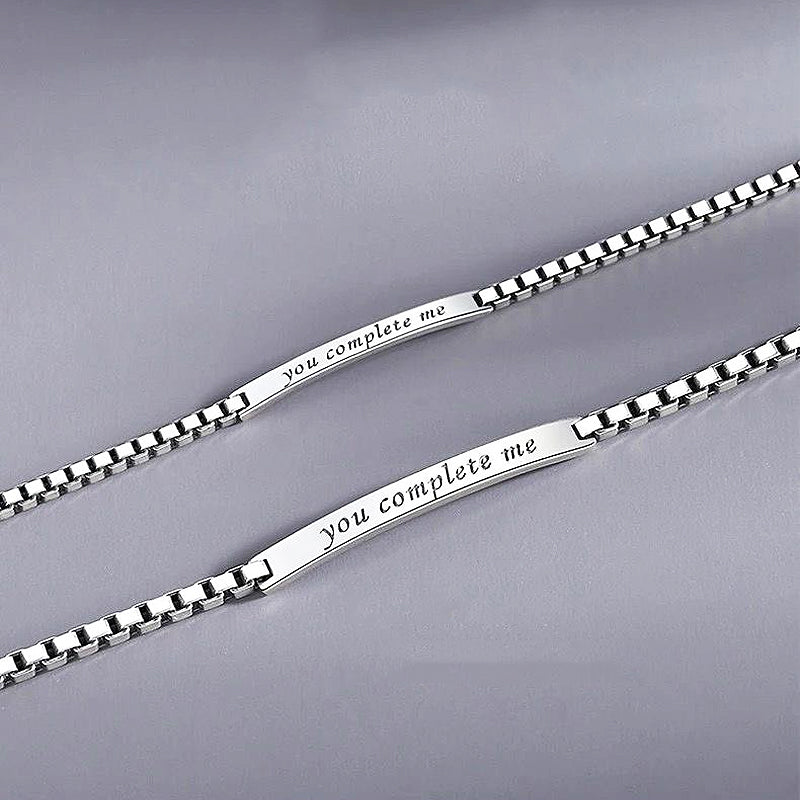 You Complete Me Couple Bracelets Bracelet - Tiara.com.sg Singapore Jewelry Shop